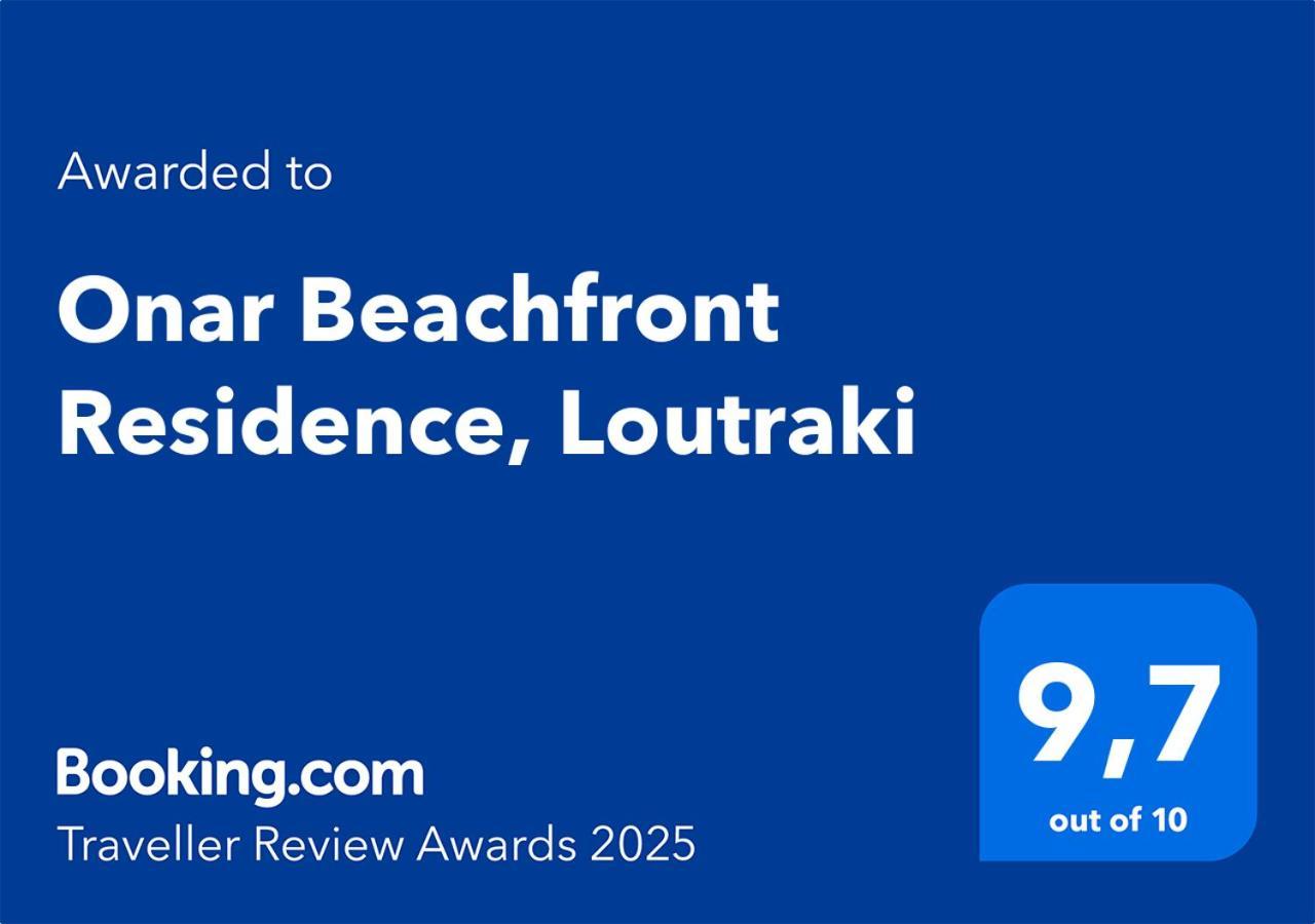 Onar Beachfront Residence, Loutraki ภายนอก รูปภาพ